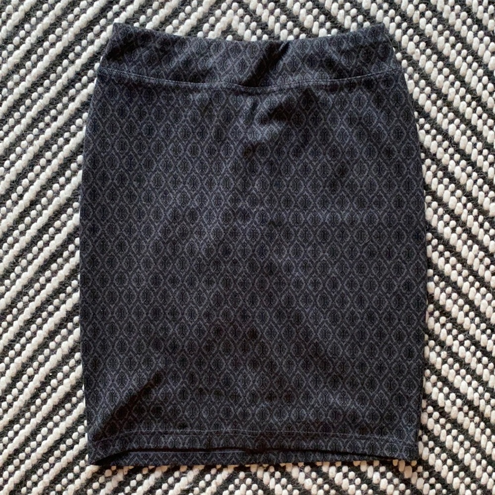 Style & Co - Gray Black Pencil Skirt